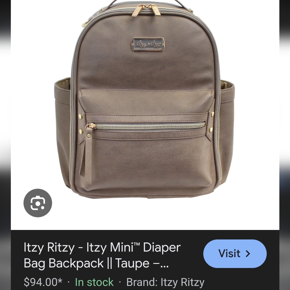 Itzy Ritzy Brown Backpack